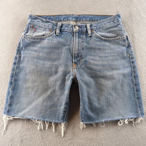 Polo Ralph Lauren Other - Polo Ralph Lauren Jean Shorts Mens 32 Blue Light Wash Vintage 67 Cut Off Jorts